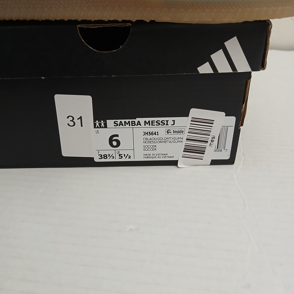 Adidas Samba Black and Gold Sneakers Size 6 New $110 - Picture 2 of 12